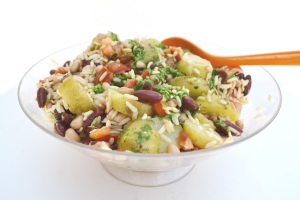 potato & bean salad with zingy herb dressing-1